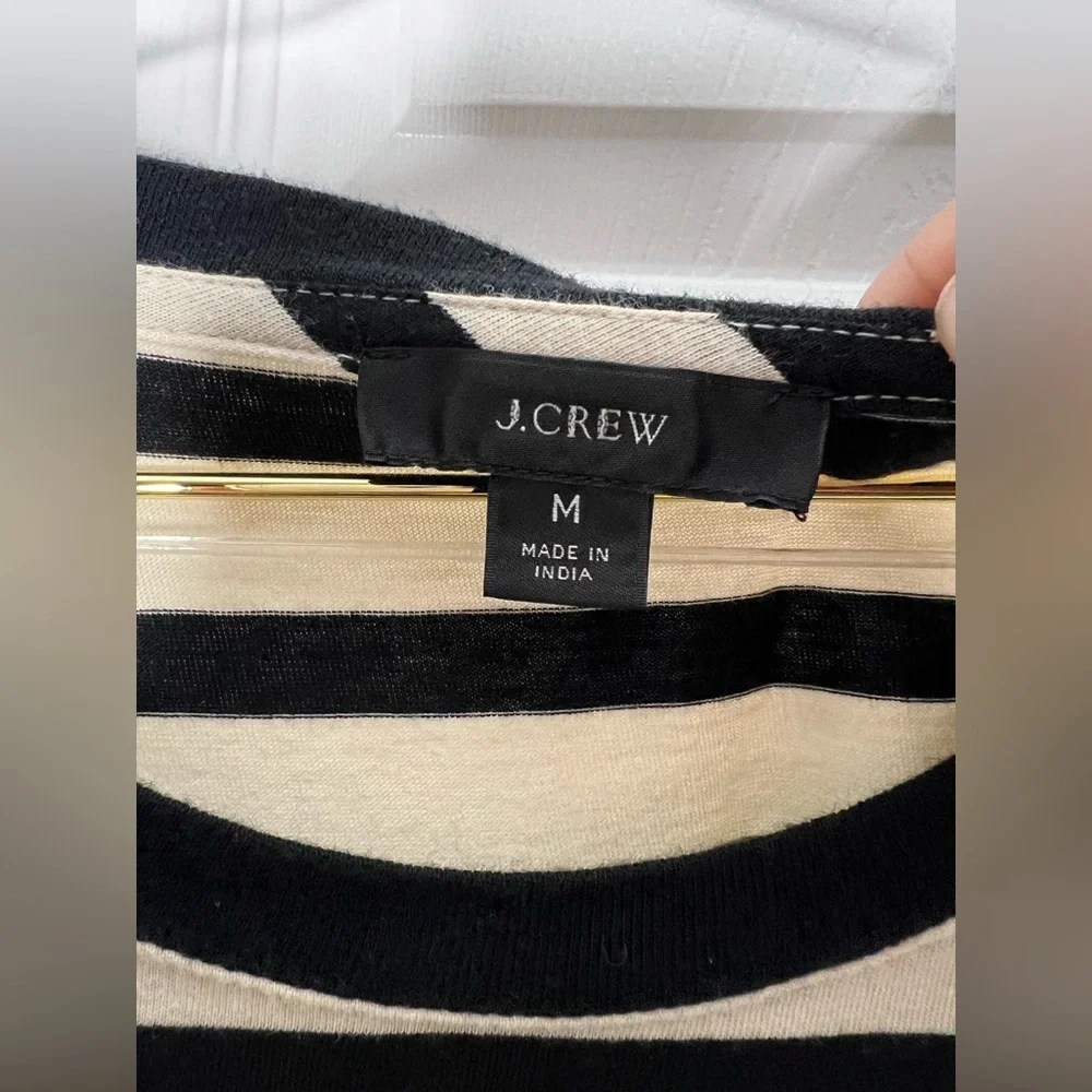 J. Crew Striped Blouse Top Sz M